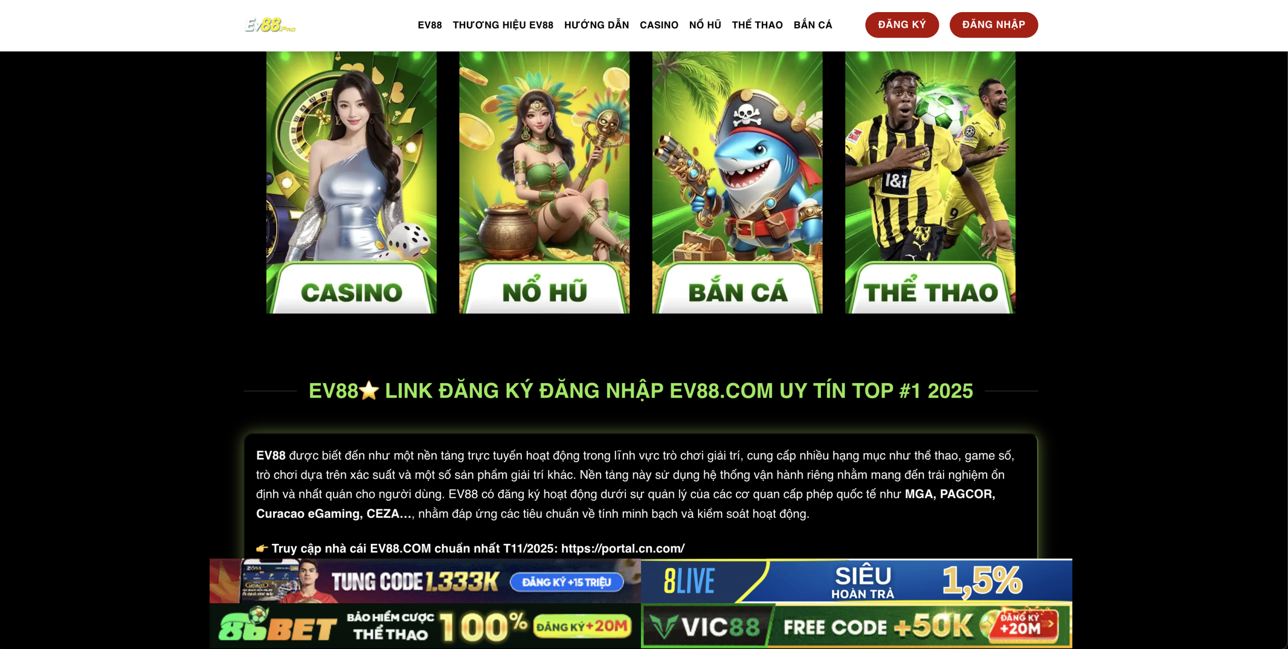 EV88 là trang cá cược bóng đá hàng đầu được bet thủ tin chọn