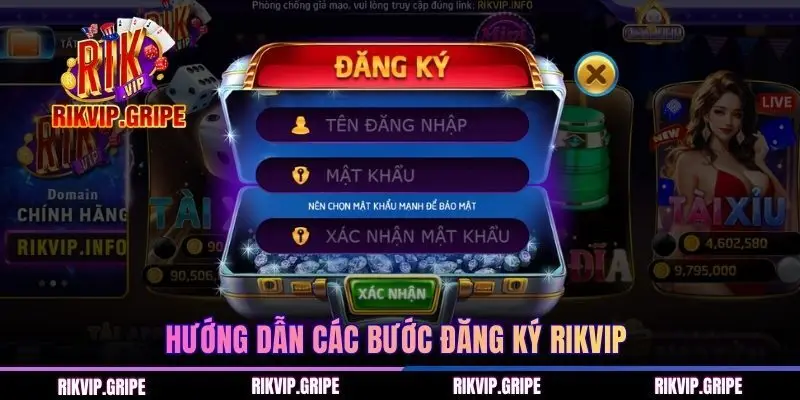 Đăng ký RIKVIP – Quy trình rõ ràng, thao tác nhanh 